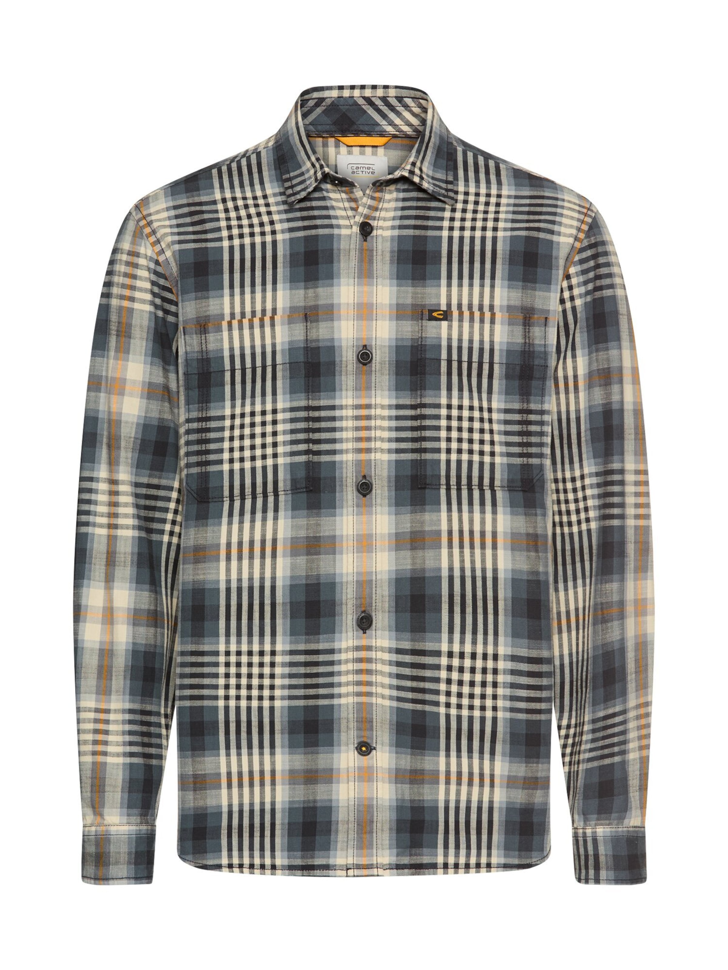 CAMEL ACTIVE Button Up Shirt in Grey: front