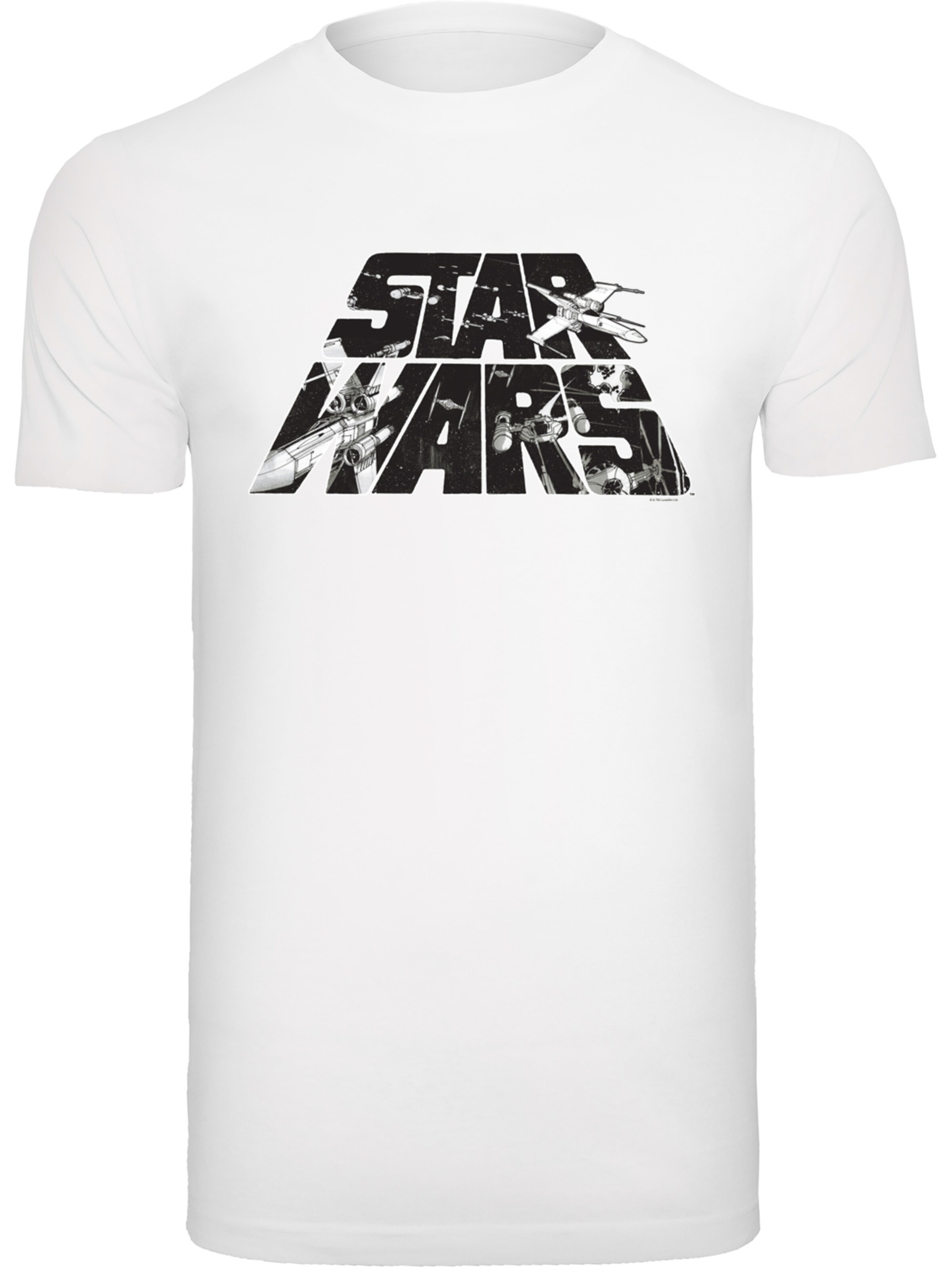 Maglietta 'Star Wars' di F4NT4STIC in bianco: frontale