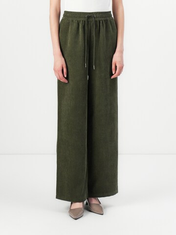 JDY Свободный крой Штаны 'JDYULLA OHIO' в Зеленый: спереди