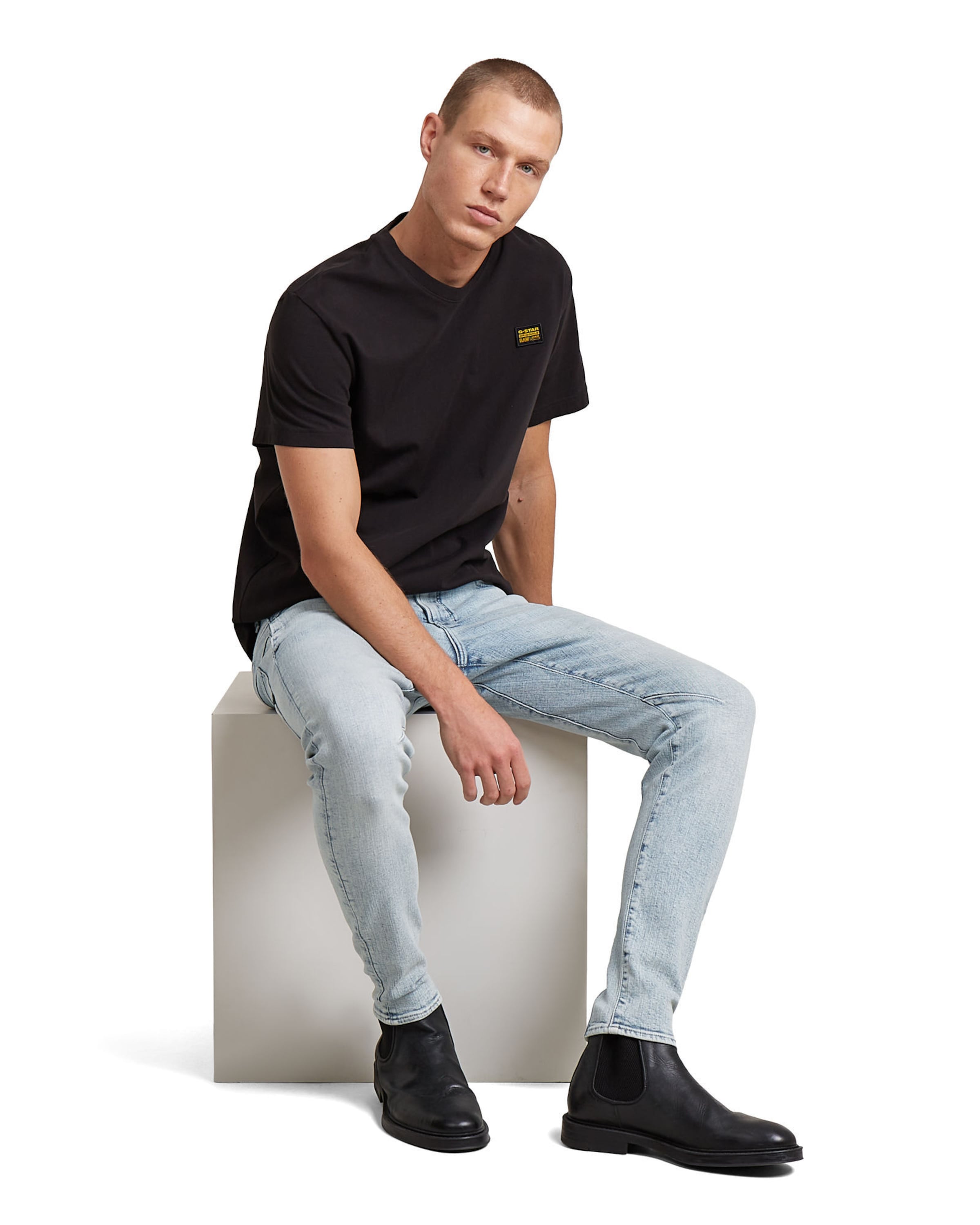 G-STAR Slimfit Jeans 'D-Staq Slim Jeans' in Blauw