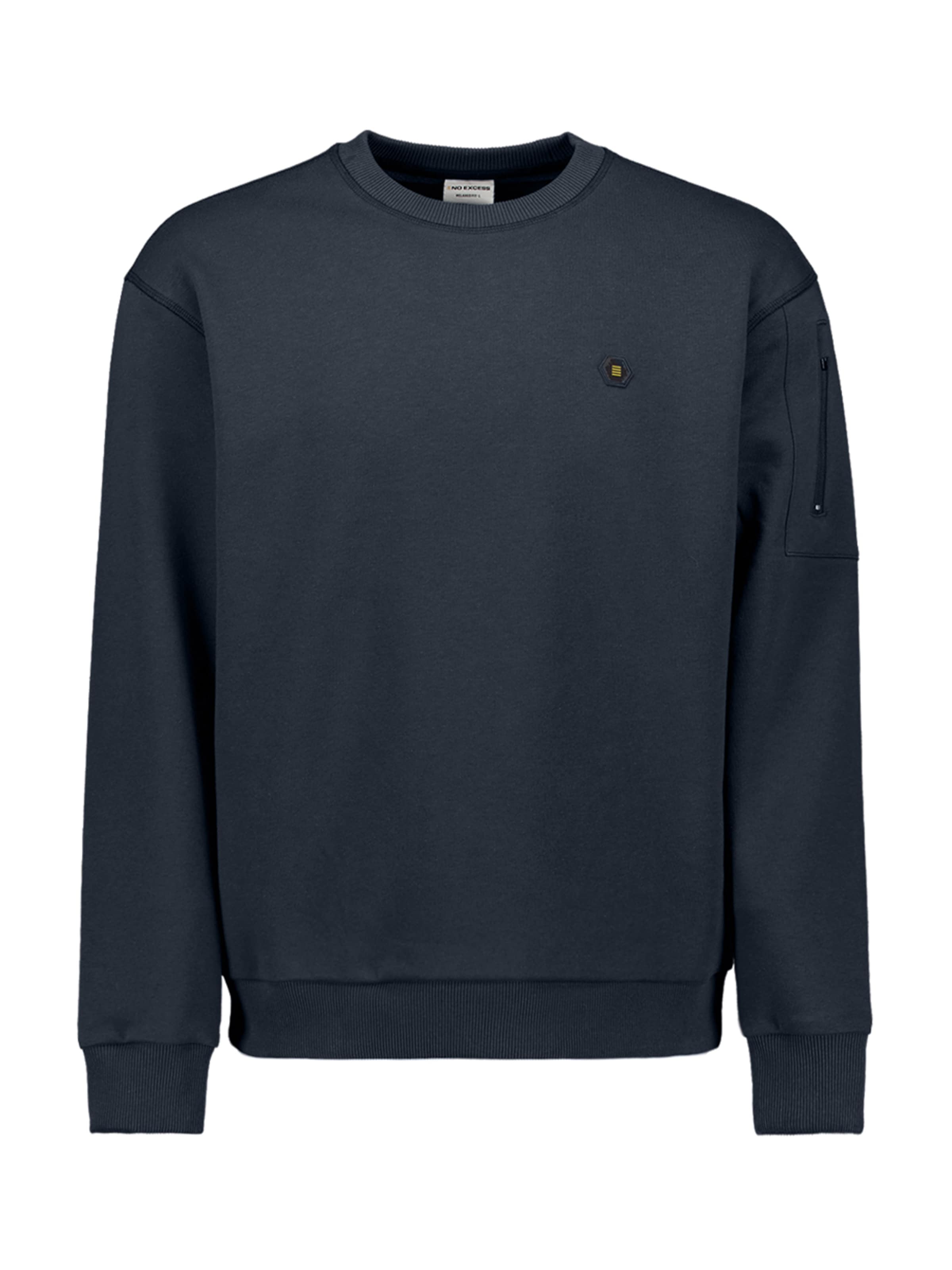 No Excess Sweatshirt in Blauw: voorkant
