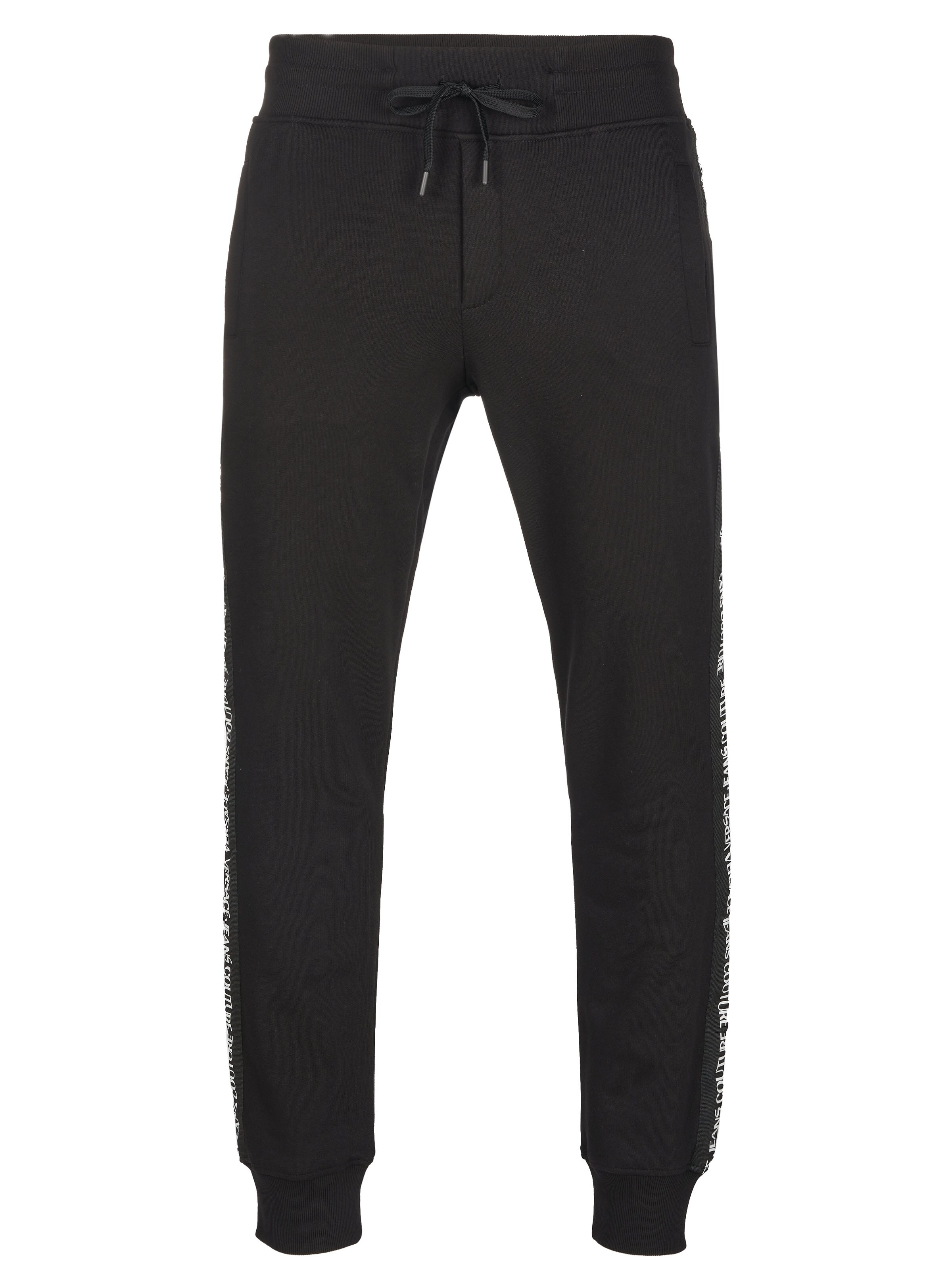 VERSACE Regular Sportbyxa 'Versace Jeans Couture Hose' i svart: framsida