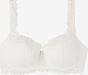 INTIMISSIMI Balconette Bra in White: front