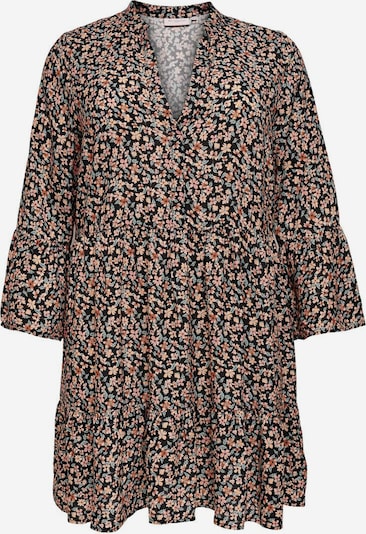 ONLY Carmakoma Robe-chemise en vert / menthe / orange / rose / noir, Vue avec produit