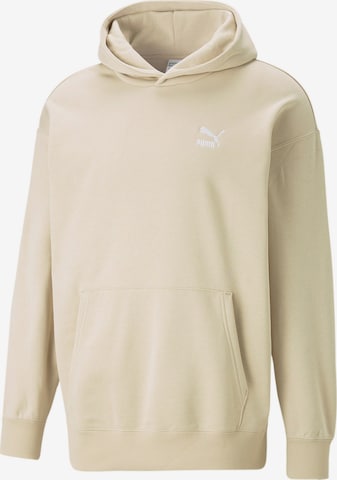 PUMA Sweatshirt 'Classics' in Beige: voorkant