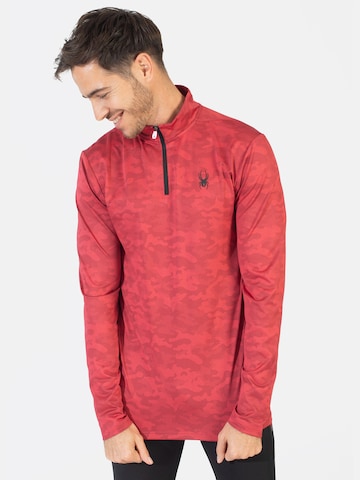 Spyder - Camiseta deportiva en rojo: frente