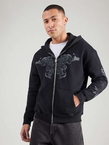 HOLLISTER Mikina – černá: přední strana