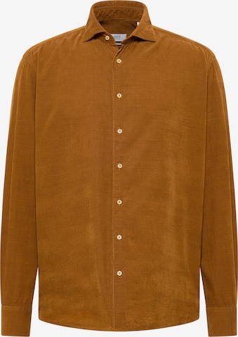 ETERNA Comfort fit Button Up Shirt in Brown: front