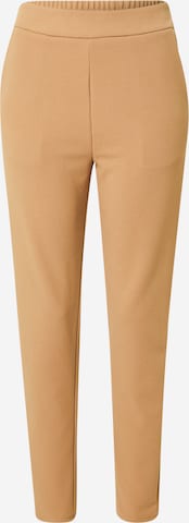 Coupe slim Pantalon 'Loan' VILA en beige : devant