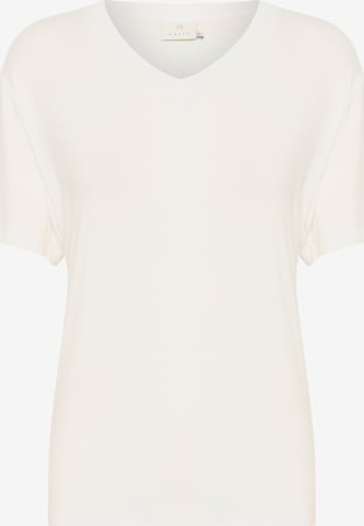T-shirt Kaffe en blanc : devant