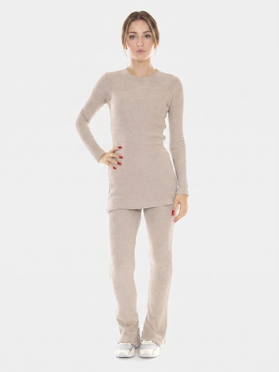 Thinking MU Pullover 'Taupe Kara Knitted Pants' i XS i beige, Produktvisning