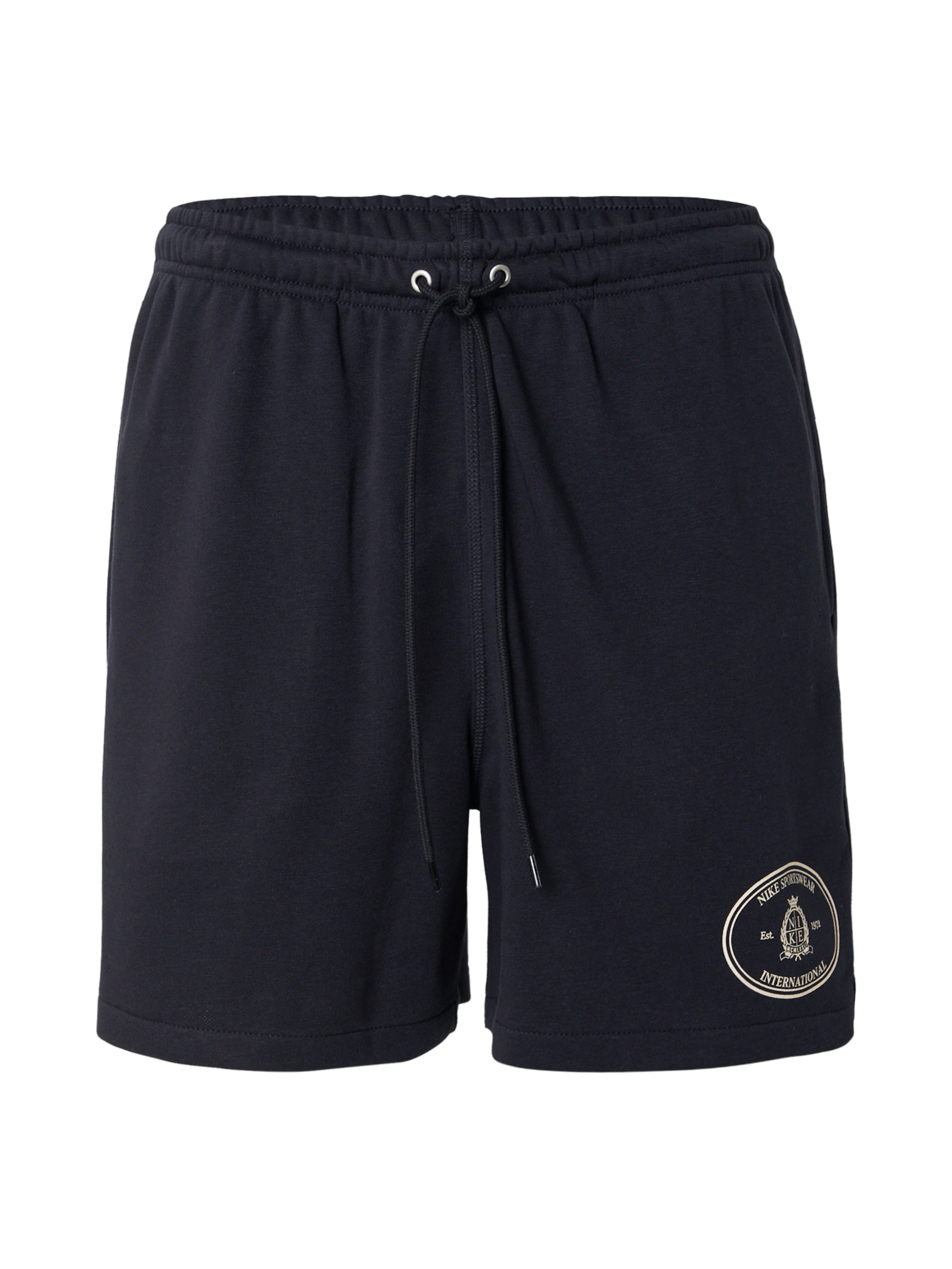 Nike Sportswear Loose fit Trousers 'Club' in Black: front