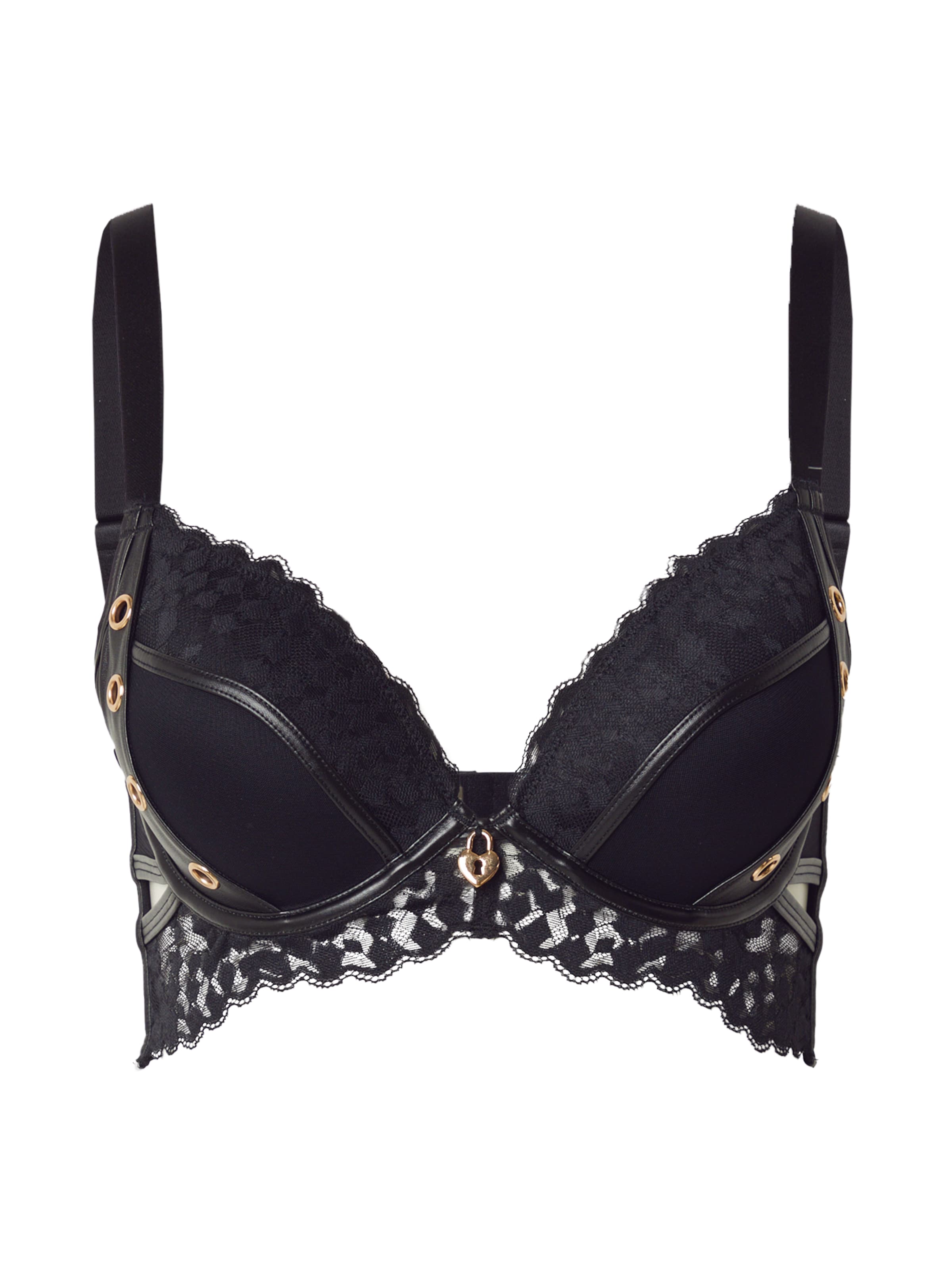 Hunkemöller Koszulkowy Biustonosz 'Desire' w kolorze czarny: przód