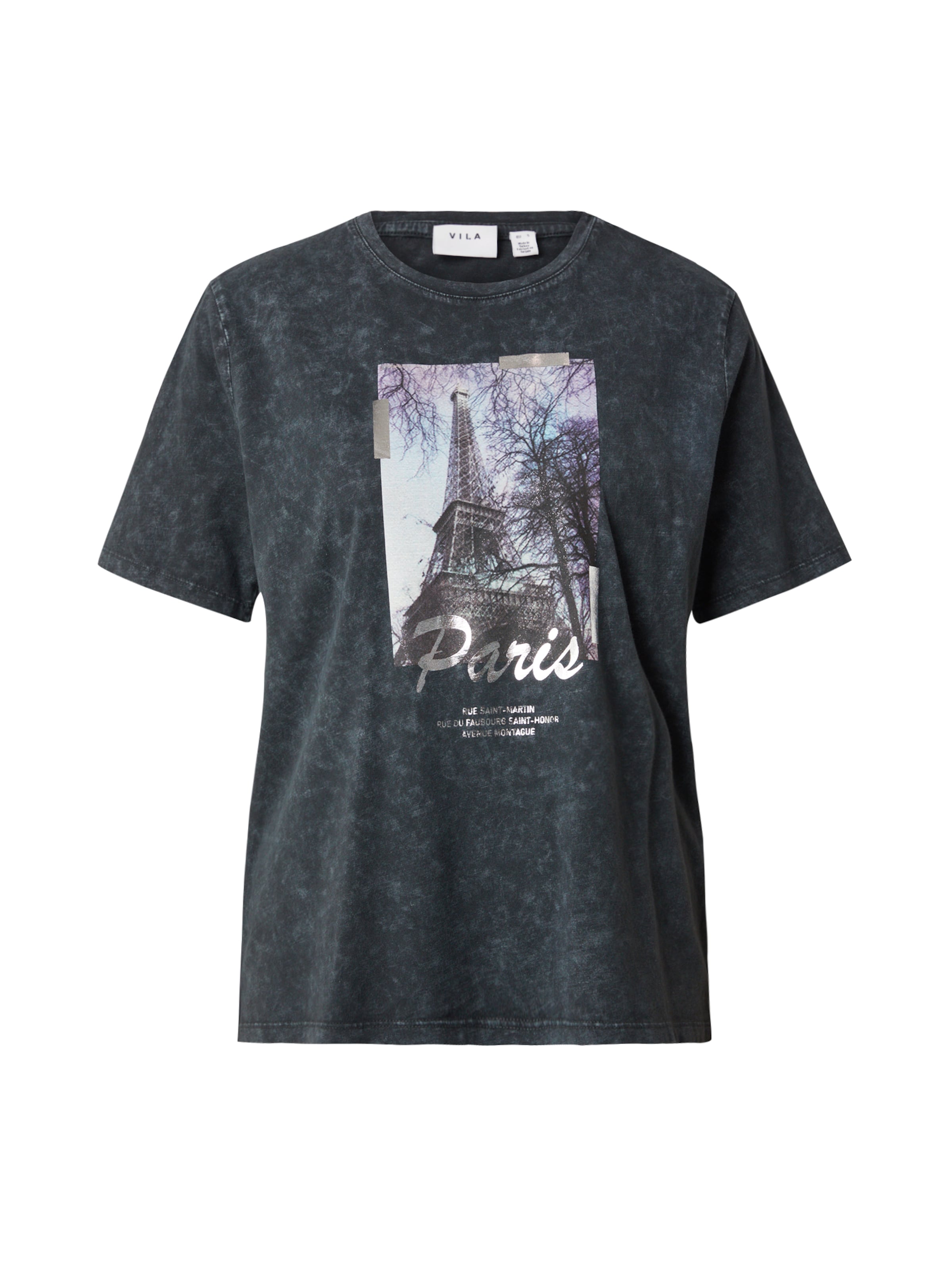 VILA Μπλουζάκι 'VIAULA' σε μαύρο: μπροστά