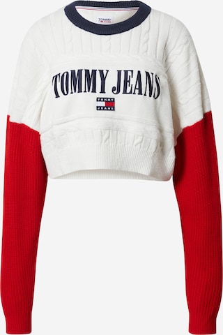 Tommy Jeans Pullover in Weiß: predná strana