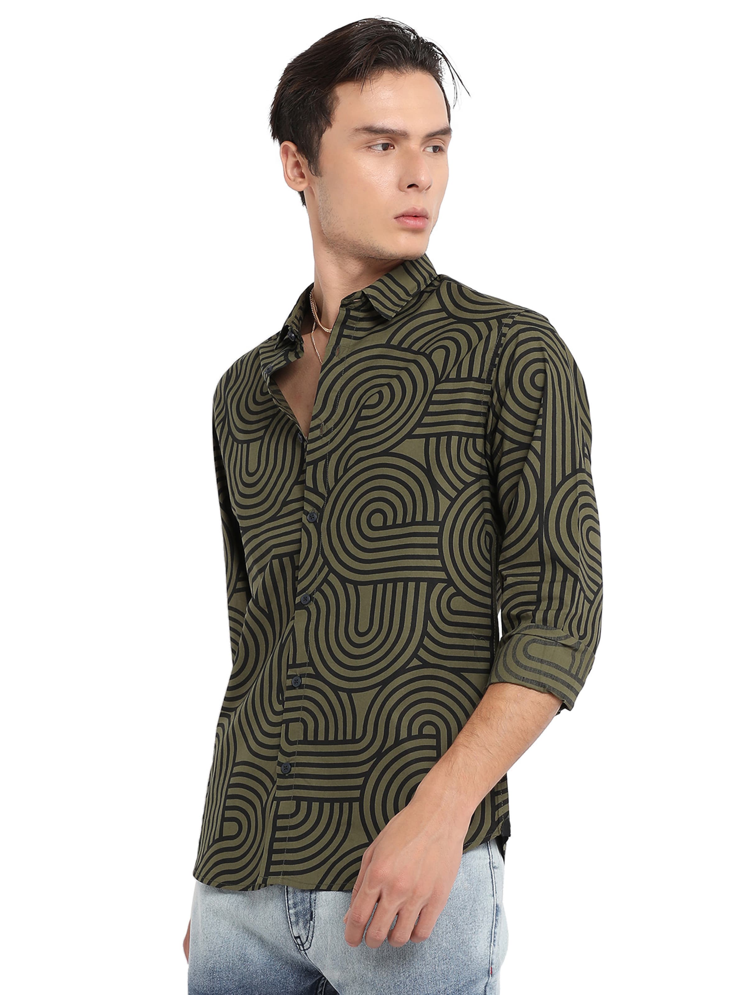 Campus Sutra Μπλουζάκι 'Kayden' σε πράσινο