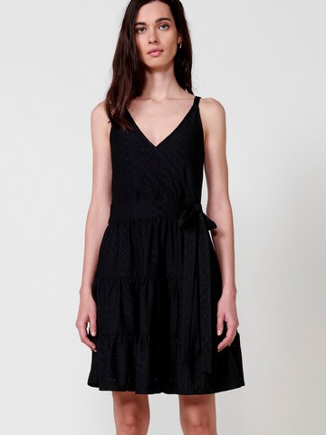 KOROSHI Summer dress in Black: front