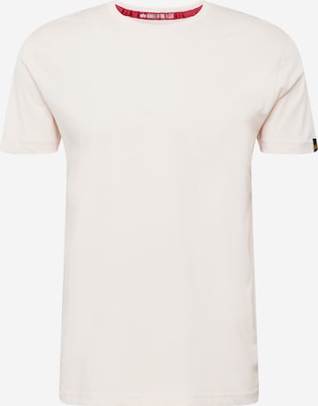 T-Shirt ALPHA INDUSTRIES en blanc : devant