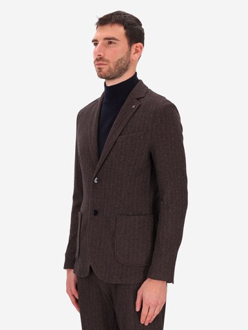 Distretto12 Regular fit Suit Jacket 'Herrin' in Brown