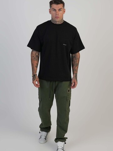 SikSilk Regular Sporthose 'Loose Fit Cargos'‌‌‌‌‌‌‌ in Grün