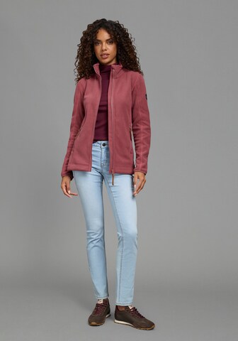POLARINO Athletic Fleece Jacket in Red