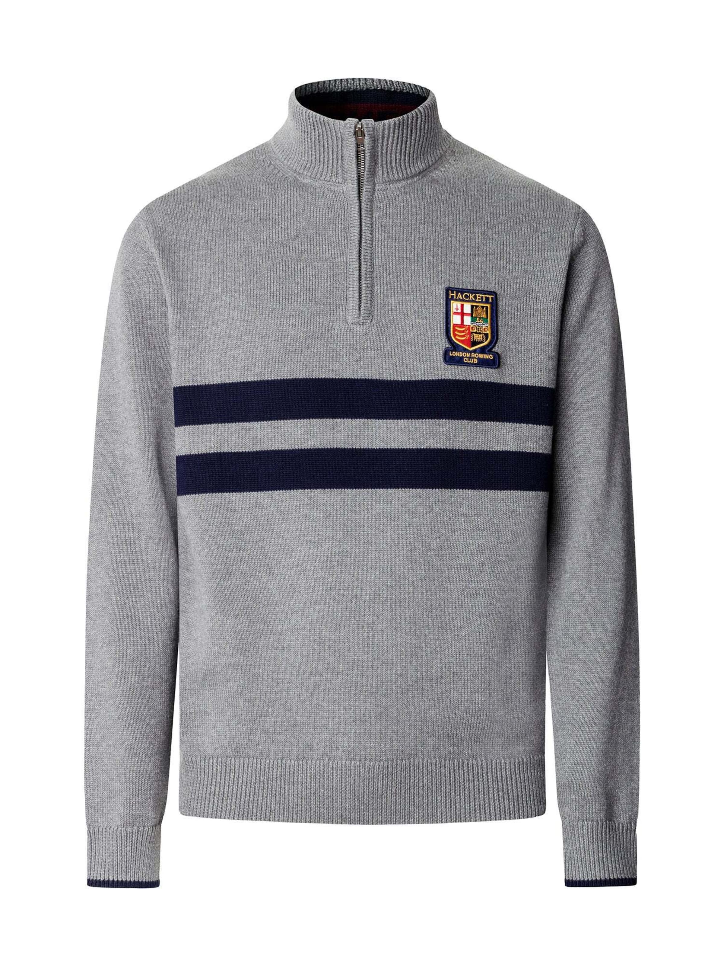Pullover di Hackett London in grigio: frontale