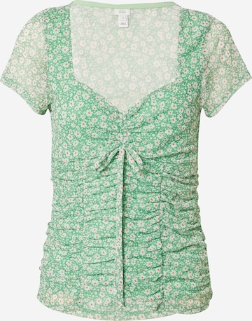 River Island - Camisa em verde: frente