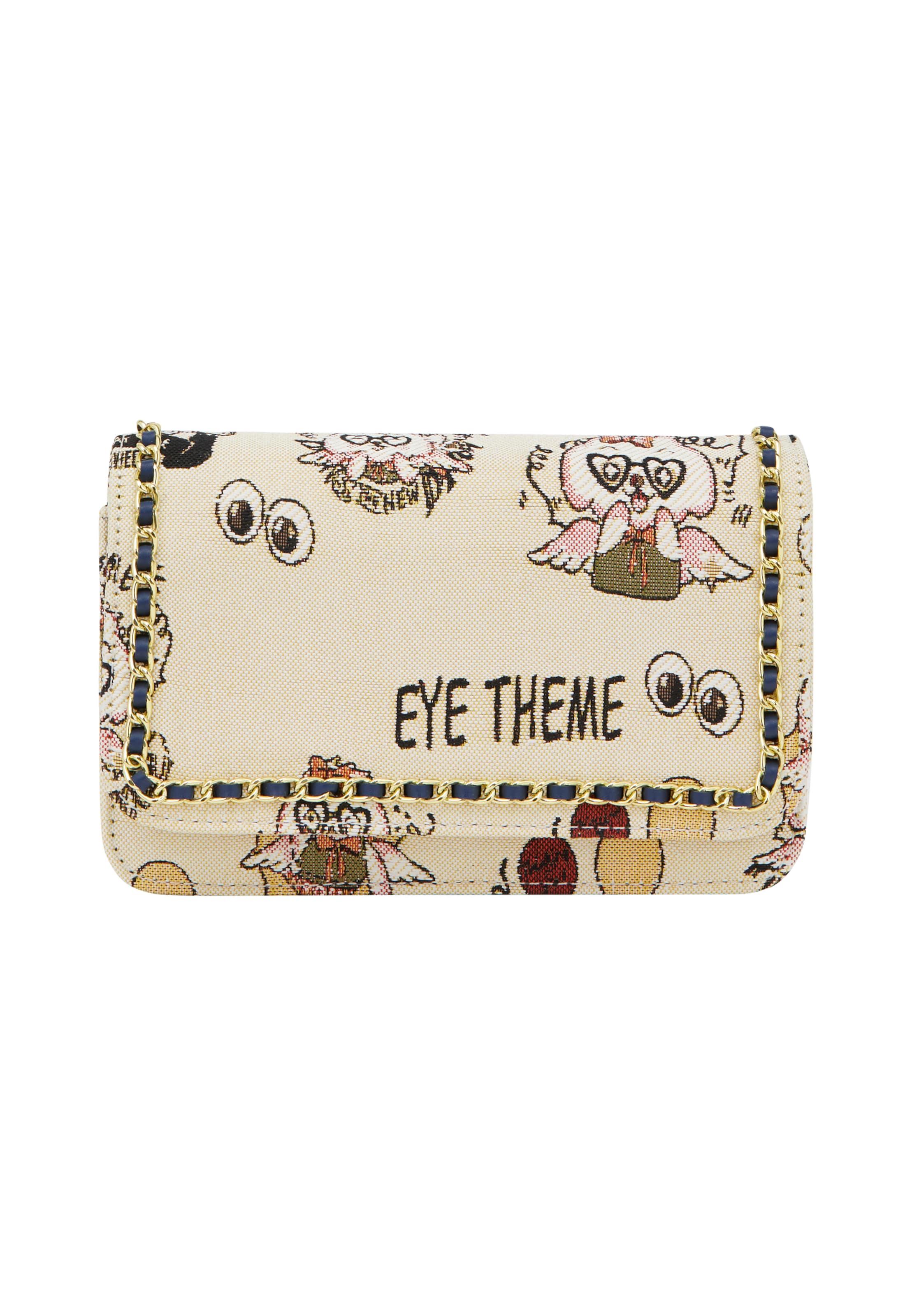 MYMO Crossbody bag 'Pop Eyetheme' in White: front
