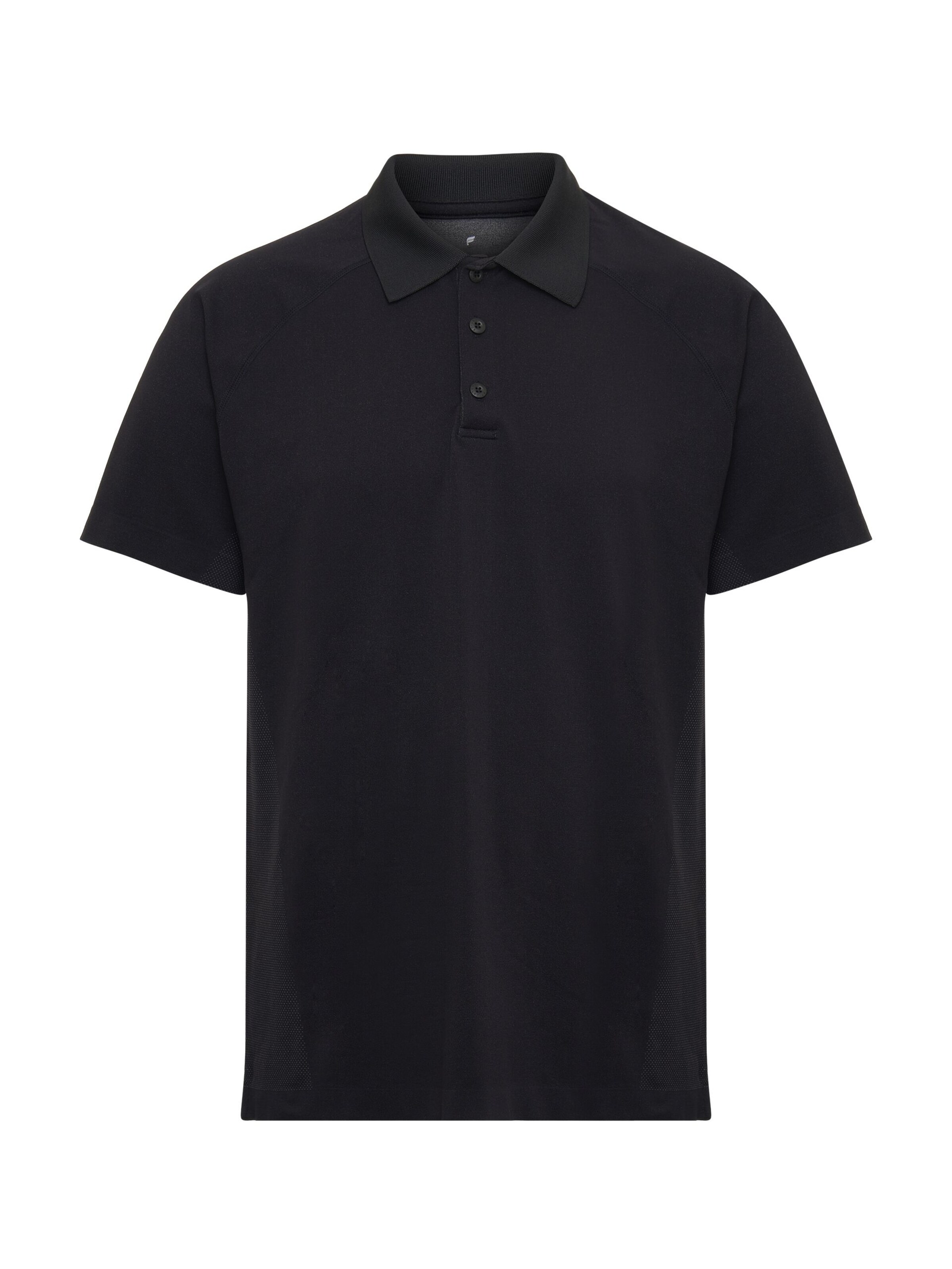 Fabletics Poloshirt 'The Training Day' in Schwarz: Vorderseite