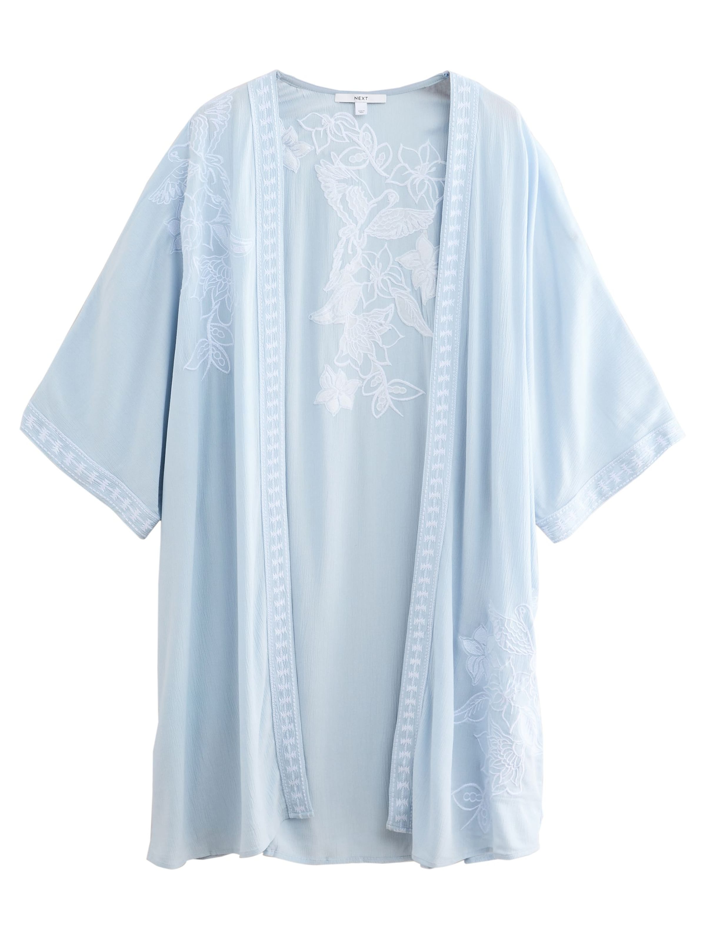 Next Morgenkåbe i blå: forside