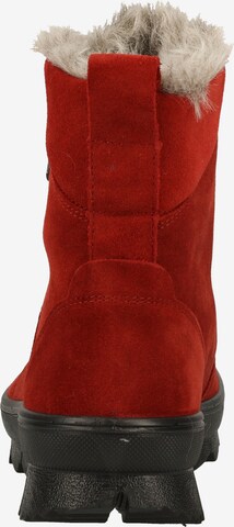 Legero Lace-Up Ankle Boots in Red