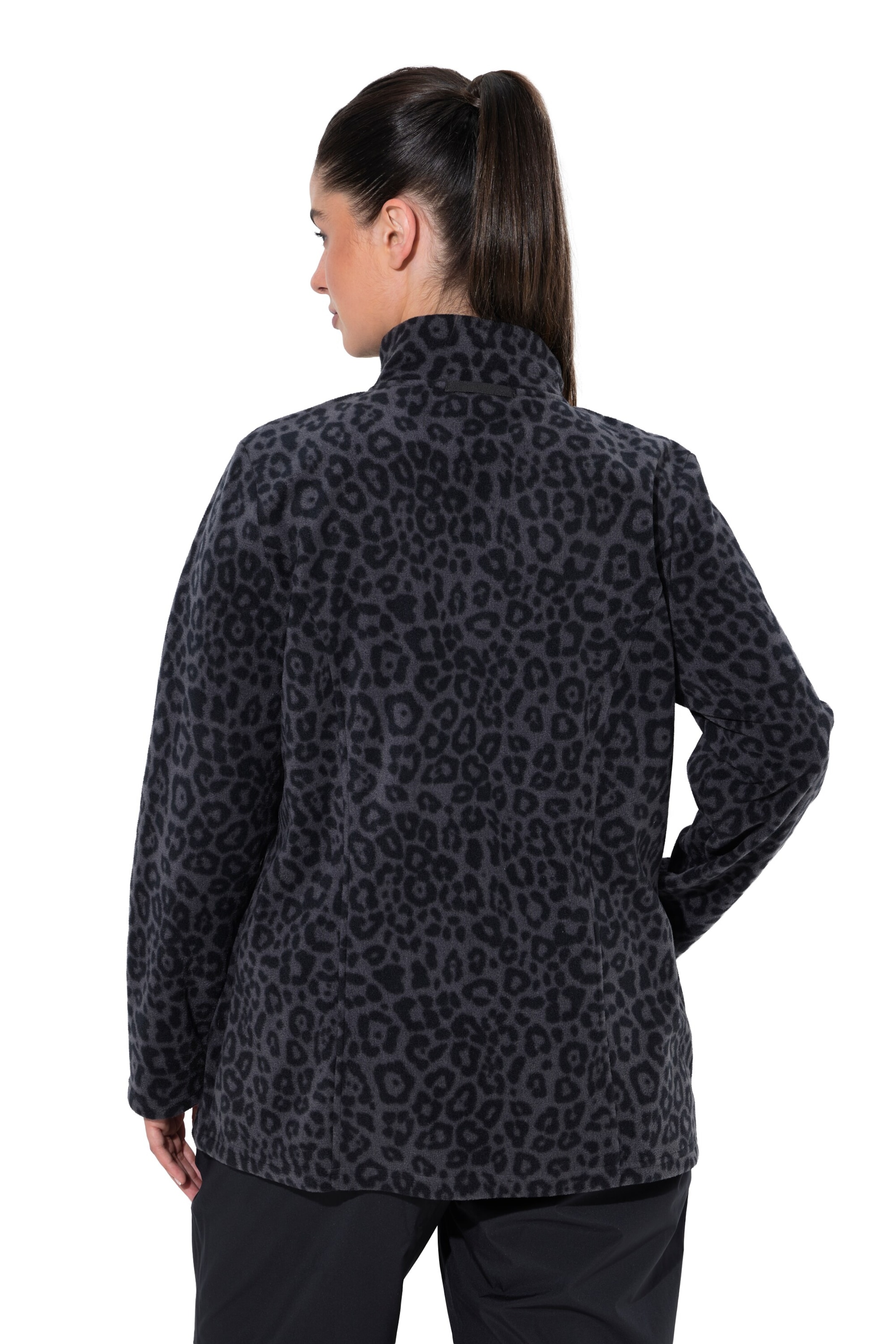 Ulla Popken Sweatjacke in Schwarz