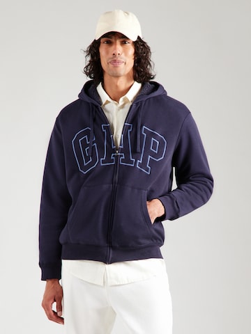 Veste de survêtement GAP en bleu : devant