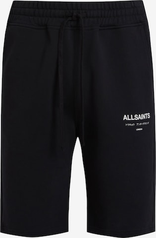 AllSaints regular Παντελόνι 'UNDERGROUND' σε μαύρο: μπροστά