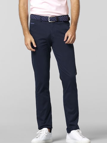 MEYER Chino trousers in Blue: front
