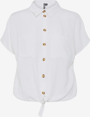 Camicia da donna 'PCPia' di PIECES in bianco: frontale