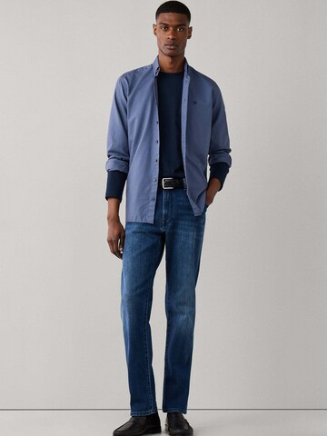 Hackett London Regular Fit Hemd 'Oxford' in Blau