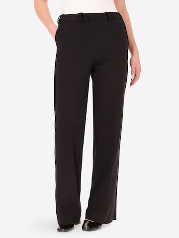 Distretto12 Loosefit Broek 'Milano' in Zwart: voorkant