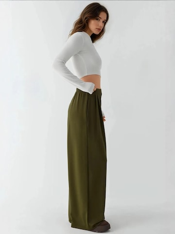 Wide leg Pantaloni di Hiccup in verde