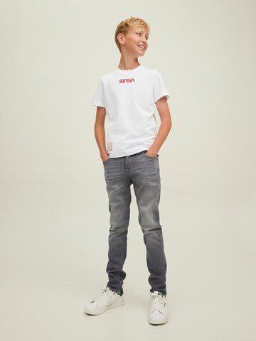 Jack & Jones Junior Slimfit Jeans 'Glenn' in Grau