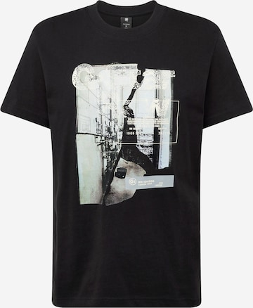 T-Shirt 'HQ' G-Star RAW en noir : devant