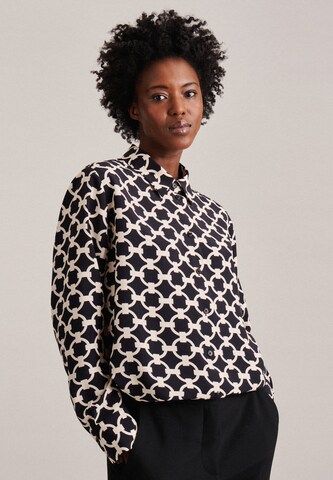SEIDENSTICKER Bluse 'Schwarze Rose' in Schwarz: Vorderseite