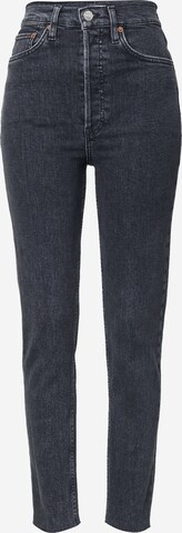 RE/DONE Slimfit Τζιν '90S ULTRA HIGH RISE SKINNY' σε μαύρο: μπροστά