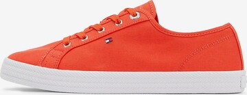 Baskets basses TOMMY HILFIGER en orange : devant