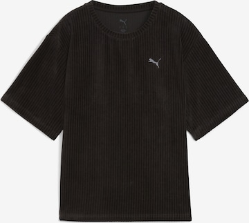 PUMA Functioneel shirt 'Essentials' in Zwart: voorkant