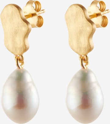 Boucles d'oreilles 'Alua' ENAMEL Copenhagen en or : devant