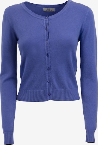 Influencer Knit Cardigan in Blue: front