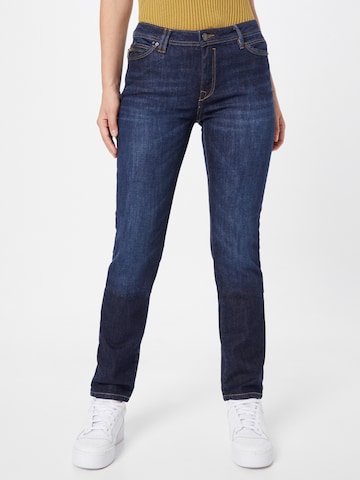 ESPRIT Slimfit Jeans in Blauw: voorkant