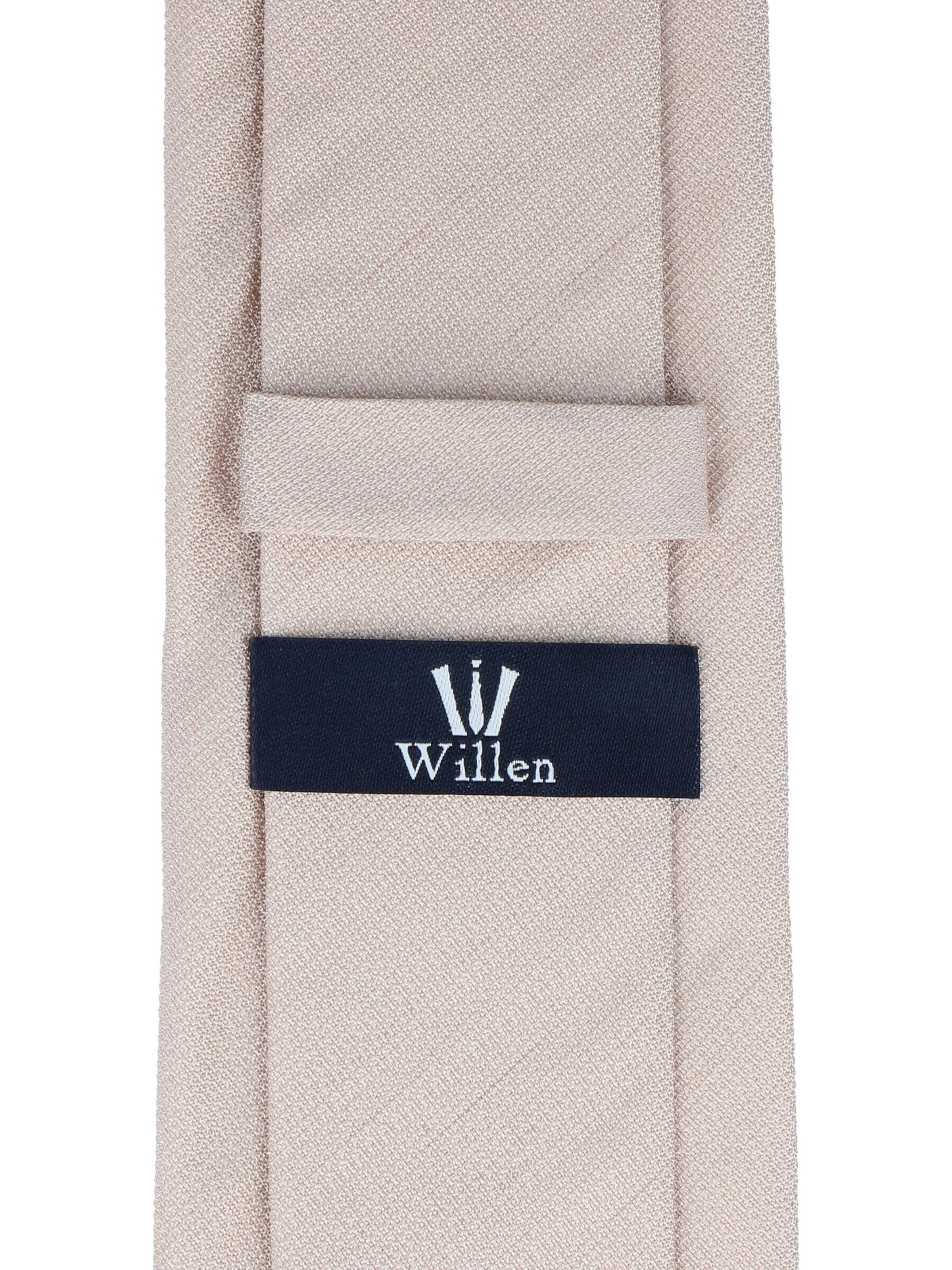 WILLEN Krawatte 'Uni Struktur'‌‌‌‌‌‌ in Beige