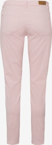 MORE & MORE Slimfit Jeans i rosa